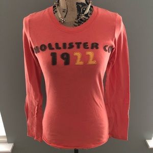 Hollister Orange Long Sleeve Tee